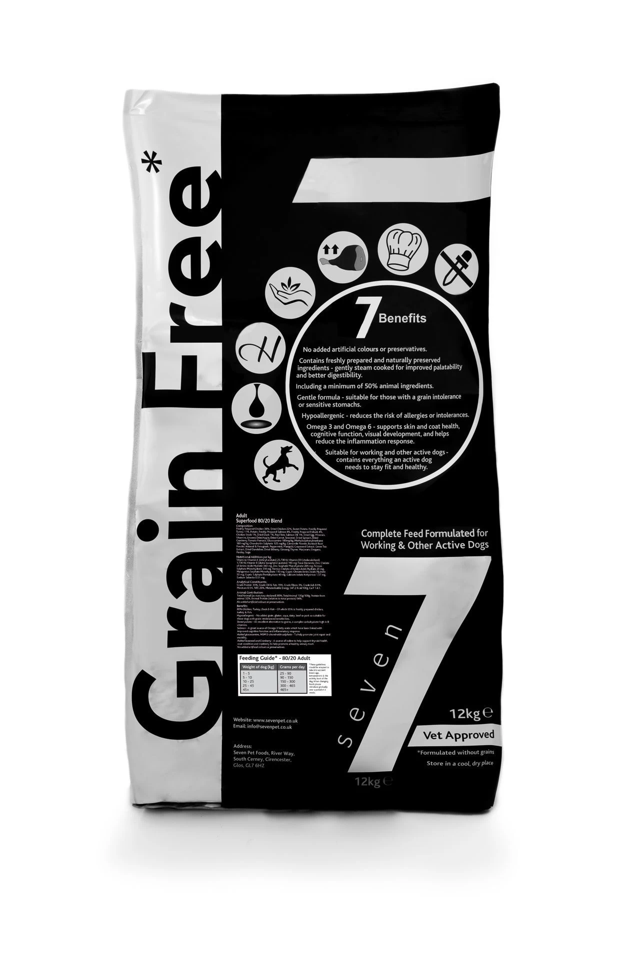 Seven Dog - Adult Superfood Meat Blend 80/20 12kg 3 Seven Dog - Adult Superfood Meat Blend 80/20 12kg - Image 2