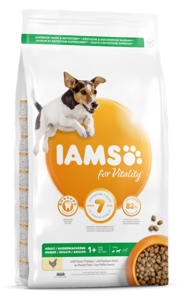 Iams Dog - Adult Small Medium Breed With Fresh Chicken 12kg 3 Iams Dog - Adult Small Medium Breed With Fresh Chicken 12kg