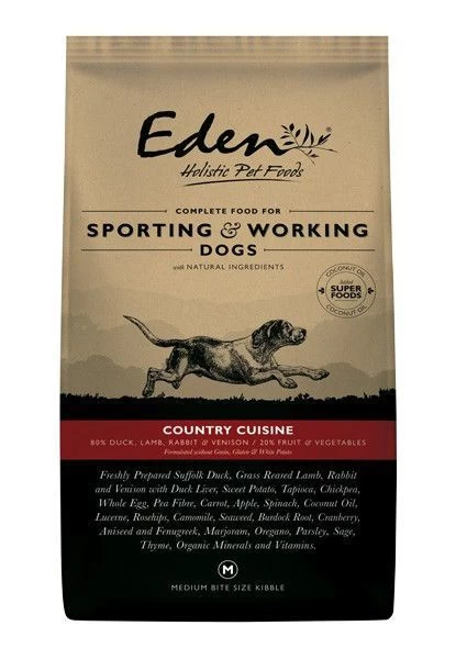 Eden Dog - 80/20 Country Cuisine Working Dog Medium Kibble 15kg 3 Eden Dog - 80/20 Country Cuisine Working Dog Medium Kibble 15kg