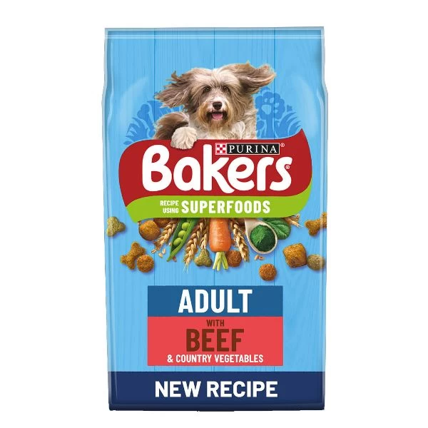 Bakers Beef With Vegetables Dry Dog Food 14kg 3 Bakers Beef With Vegetables Dry Dog Food 14kg