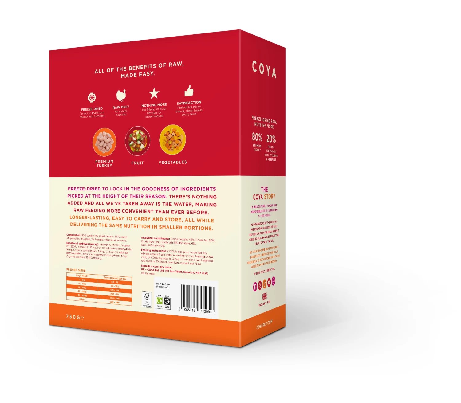 Coya Adult Dog Freeze Dried Turkey 750g 4 Coya Adult Dog Freeze Dried Turkey 750g - Image 2