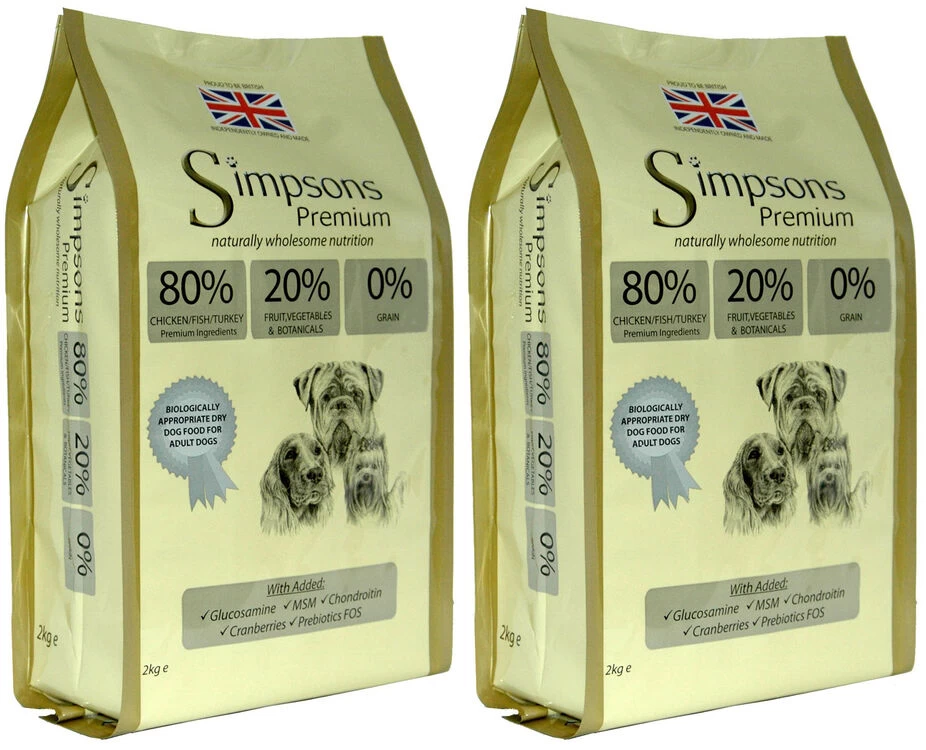 Simpsons Premium 80/20 Mixed Chicken, Turkey & Fish Dry Dog Food 4 Simpsons Premium 80/20 Mixed Chicken, Turkey & Fish Dry Dog Food - Image 2