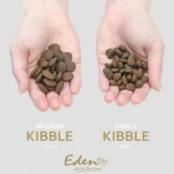 Eden 80/20 Country Cuisine Medium Kibble 7 Eden 80/20 Country Cuisine Medium Kibble -Dog Supply Shop 15 kibble size comparison