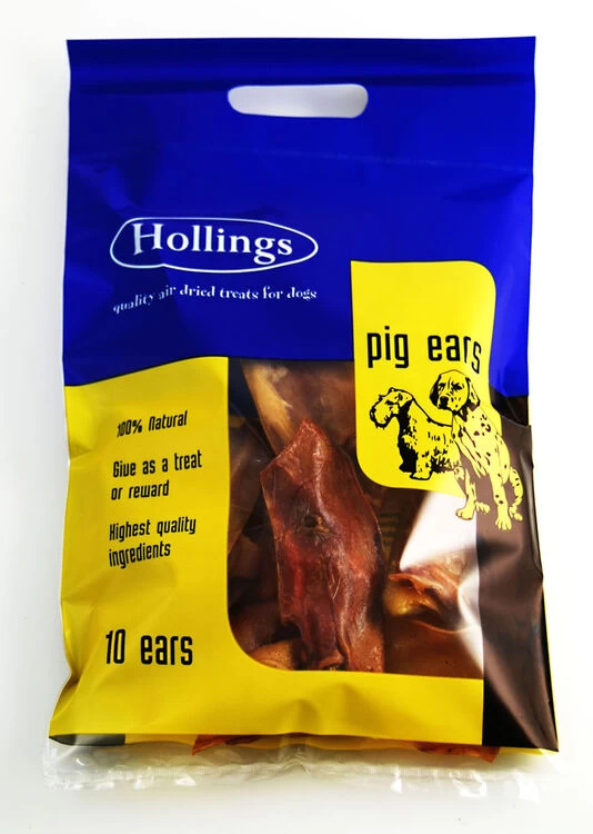 Hollings Natural Pig Ears Dog Treat 10 Pack 3 Hollings Natural Pig Ears Dog Treat 10 Pack