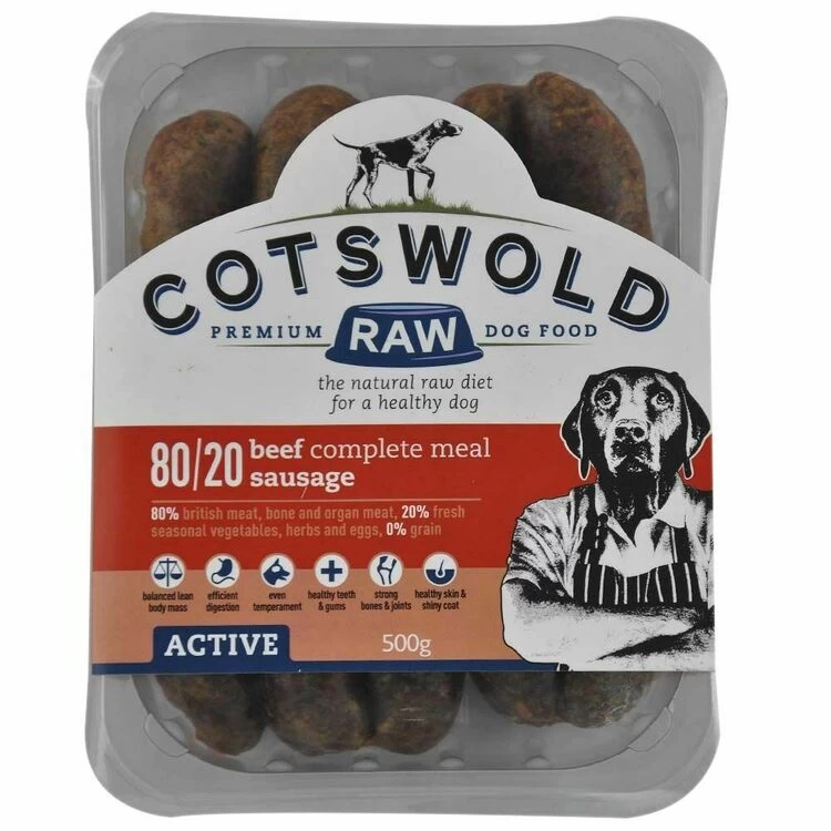 Cotswold Raw Active Sausage Beef Dog Food 4 Cotswold Raw Active Sausage Beef Dog Food - Image 2