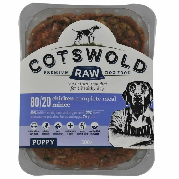 Cotswold Raw Puppy Mince Chicken Dog Food 3 Cotswold Raw Puppy Mince Chicken Dog Food