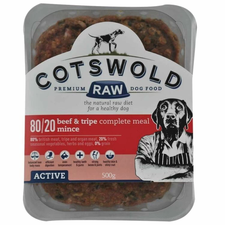 Cotswold Raw Active Mince Beef & Tripe Dog Food 3 Cotswold Raw Active Mince Beef & Tripe Dog Food