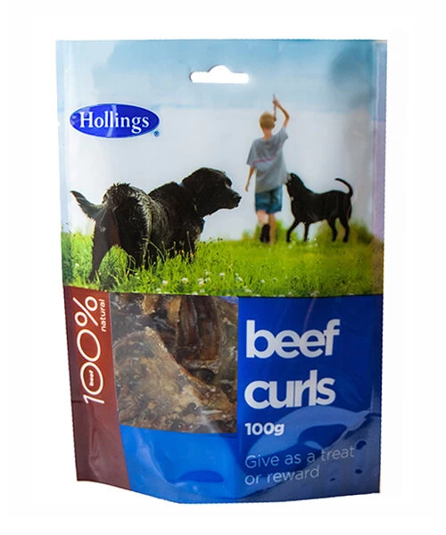 8 X Hollings Beef Curls 100g 3 8 X Hollings Beef Curls 100g