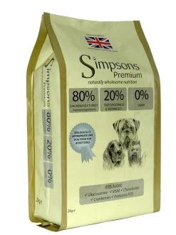 Simpsons Premium 80/20 Mixed Chicken, Turkey & Fish Dry Dog Food