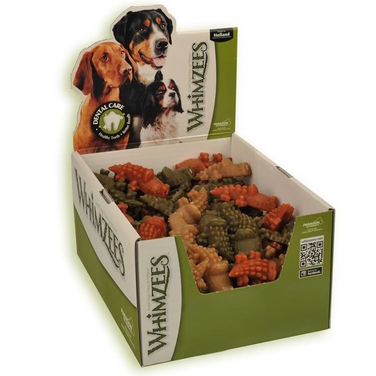 75 X Whimzees Alligator Dental Chews (Medium Dog 12-18kg) Box 3 75 X Whimzees Alligator Dental Chews (Medium Dog 12-18kg) Box