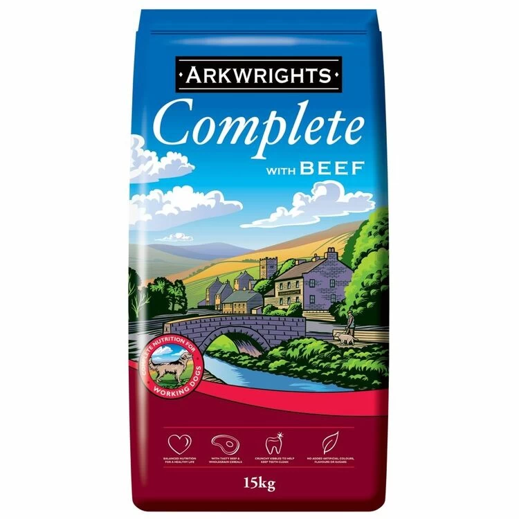 Arkwrights Complete Beef Adult Working Dog Food 3 Arkwrights Complete Beef Adult Working Dog Food