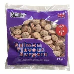 Pointer Salmon Burgers Treats 3 Pointer Salmon Burgers Treats