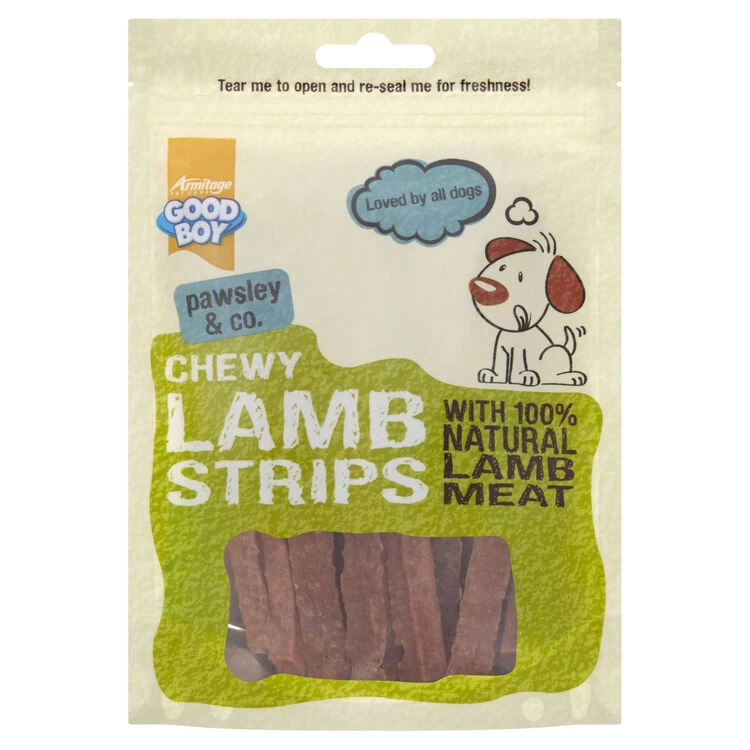 Good Boy Pawsley & Co Chewy Lamb Strips 3 Good Boy Pawsley & Co Chewy Lamb Strips