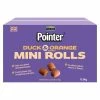 Pointer Duck & Orange Flavoured Mini Rolls 12.5kg 2 Pointer Duck & Orange Flavoured Mini Rolls 12.5kg -Dog Supply Shop 749434