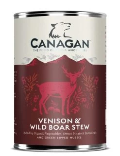 6 X 400g Canagan Venison & Wild Boar Stew Wet Dog Food