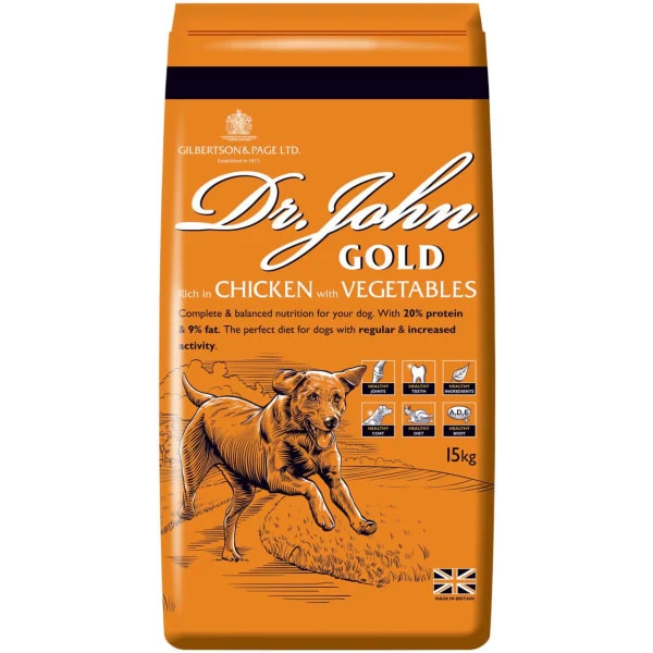 Dr John Gold Adult Dry Dog Food - Chicken & Vegetables 3 Dr John Gold Adult Dry Dog Food - Chicken & Vegetables