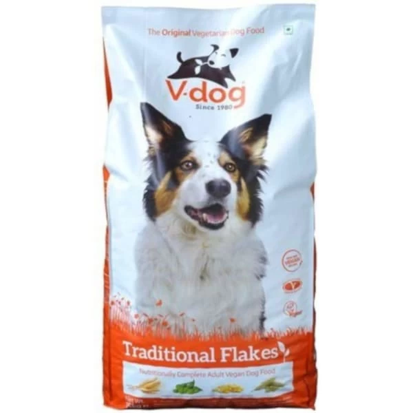 V-dog Traditional Flake Adult Dry Dog Food - Vegan 3 V-dog Traditional Flake Adult Dry Dog Food - Vegan
