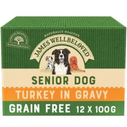 James Wellbeloved Grain-free Senior Wet Dog Food In Pouches - Turkey