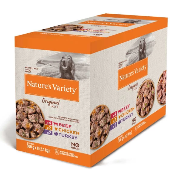 Nature's Variety Natures Variety Original Grain-free Medium Adult Wet Dog Food In Pouches - Multipack 3 Nature's Variety Natures Variety Original Grain-free Medium Adult Wet Dog Food In Pouches - Multipack