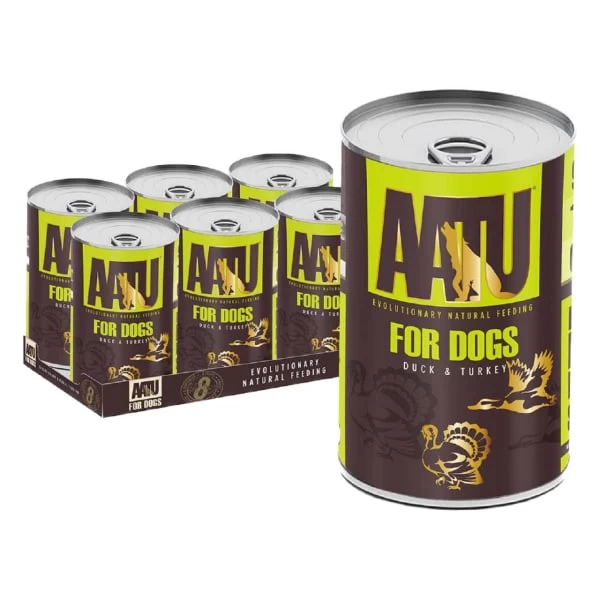 Aatu Grain-free Adult Wet Dog Food In Tins - Duck & Turkey 3 Aatu Grain-free Adult Wet Dog Food In Tins - Duck & Turkey