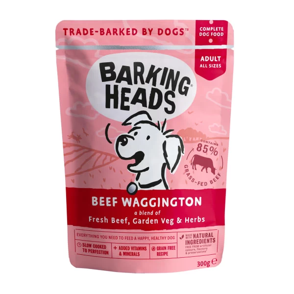 Barking Heads Waggington Grain-free Adult Wet Dog Food In Pouches - Beef 3 Barking Heads Waggington Grain-free Adult Wet Dog Food In Pouches - Beef