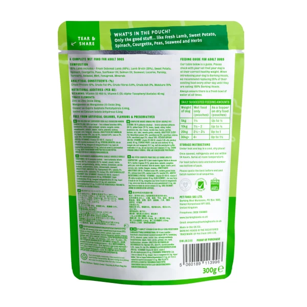 Barking Heads Chop Lickin’ Grain-free Adult Wet Dog Food In Pouches - Lamb 5 Barking Heads Chop Lickin’ Grain-free Adult Wet Dog Food In Pouches - Lamb - Image 3
