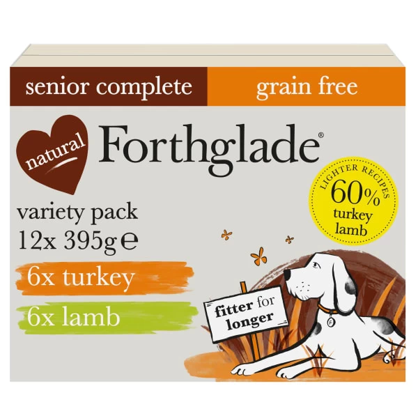 Forthglade Complete Meal Grain-free Senior Wet Dog Food - Variety Pack 3 Forthglade Complete Meal Grain-free Senior Wet Dog Food - Variety Pack