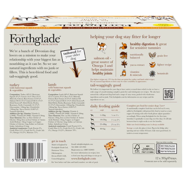 Forthglade Complete Meal Grain-free Senior Wet Dog Food - Variety Pack 4 Forthglade Complete Meal Grain-free Senior Wet Dog Food - Variety Pack - Image 2