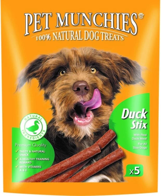 Pet Munchies Natural Dog Treat Duck Stix 3 Pet Munchies Natural Dog Treat Duck Stix
