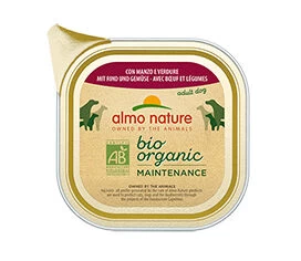 9 X Almo Nature Bio Organic Maintenance With Beef And Vegetables 300g 3 9 X Almo Nature Bio Organic Maintenance With Beef And Vegetables 300g