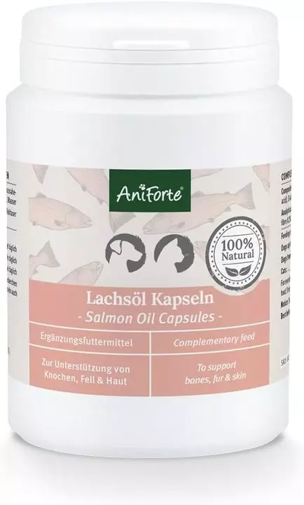 Aniforte Premium Salmon Oil Capsules For Dogs & Cats 3 Aniforte Premium Salmon Oil Capsules For Dogs & Cats