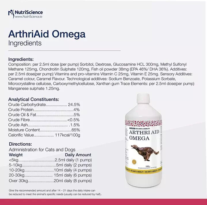 ArthriAid Omega Liquid For Dogs & Cats 5 ArthriAid Omega Liquid For Dogs & Cats - Image 3