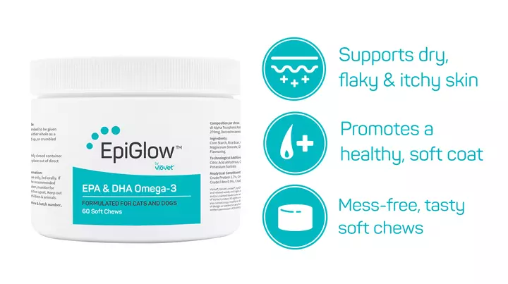 EpiGlow™ Omega-3 Skin And Coat Chews For Cats & Dogs 4 EpiGlow™ Omega-3 Skin And Coat Chews For Cats & Dogs - Image 2