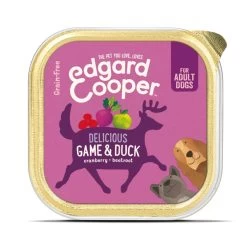 11 X Edgard & Cooper Dog Wet Cup Game & Duck 150g