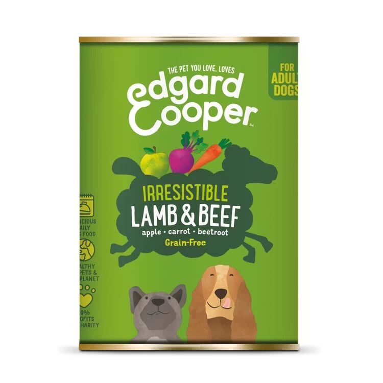 6 X Edgard & Cooper Dog Wet Tin Lamb & Beef 400g 3 6 X Edgard & Cooper Dog Wet Tin Lamb & Beef 400g