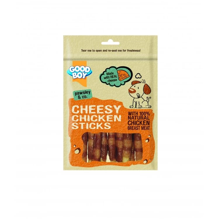 Good Boy Pawsley & Co Cheesy Chicken Sticks Dog Treats 3 Good Boy Pawsley & Co Cheesy Chicken Sticks Dog Treats