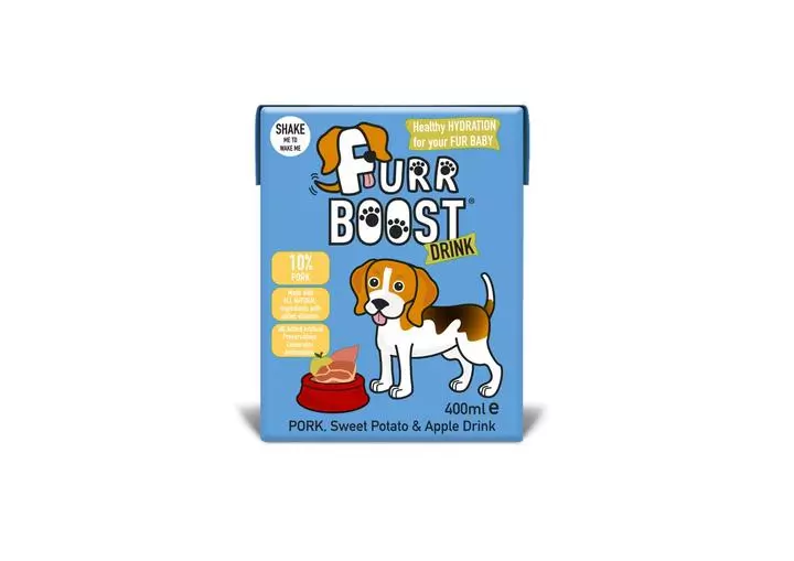 Furr Boost Pork, Sweet Potato And Apple Dog Drink 3 Furr Boost Pork, Sweet Potato And Apple Dog Drink
