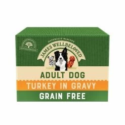 12 X James Wellbeloved Adult Dog Food Pouches - Grain Free Turkey 100g
