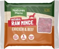 Natures Menu Minced Chicken & Beef Raw Dog Food