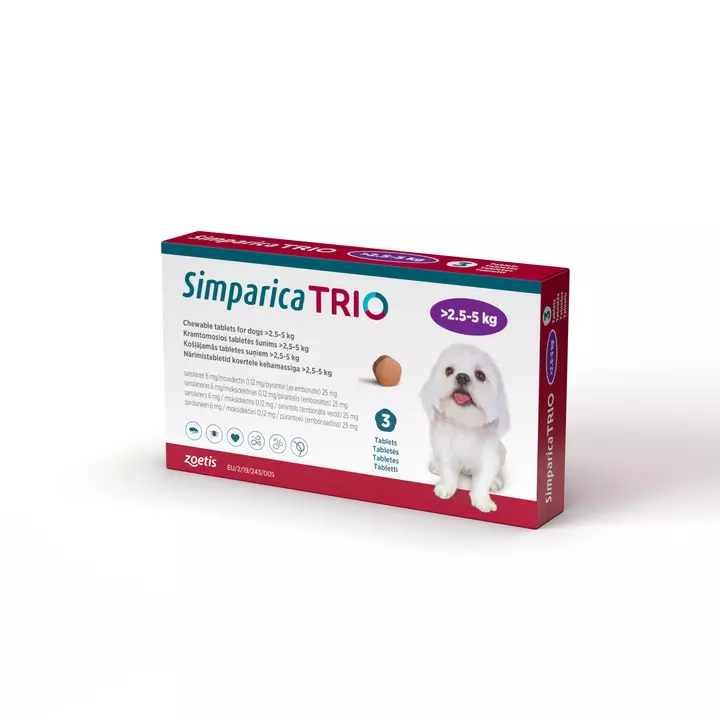 ZOETIS Simparica Trio Chewable Tablets For Dogs 5 ZOETIS Simparica Trio Chewable Tablets For Dogs - Image 3