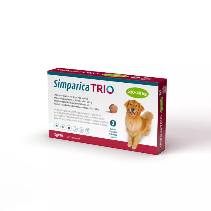 ZOETIS Simparica Trio Chewable Tablets For Dogs
